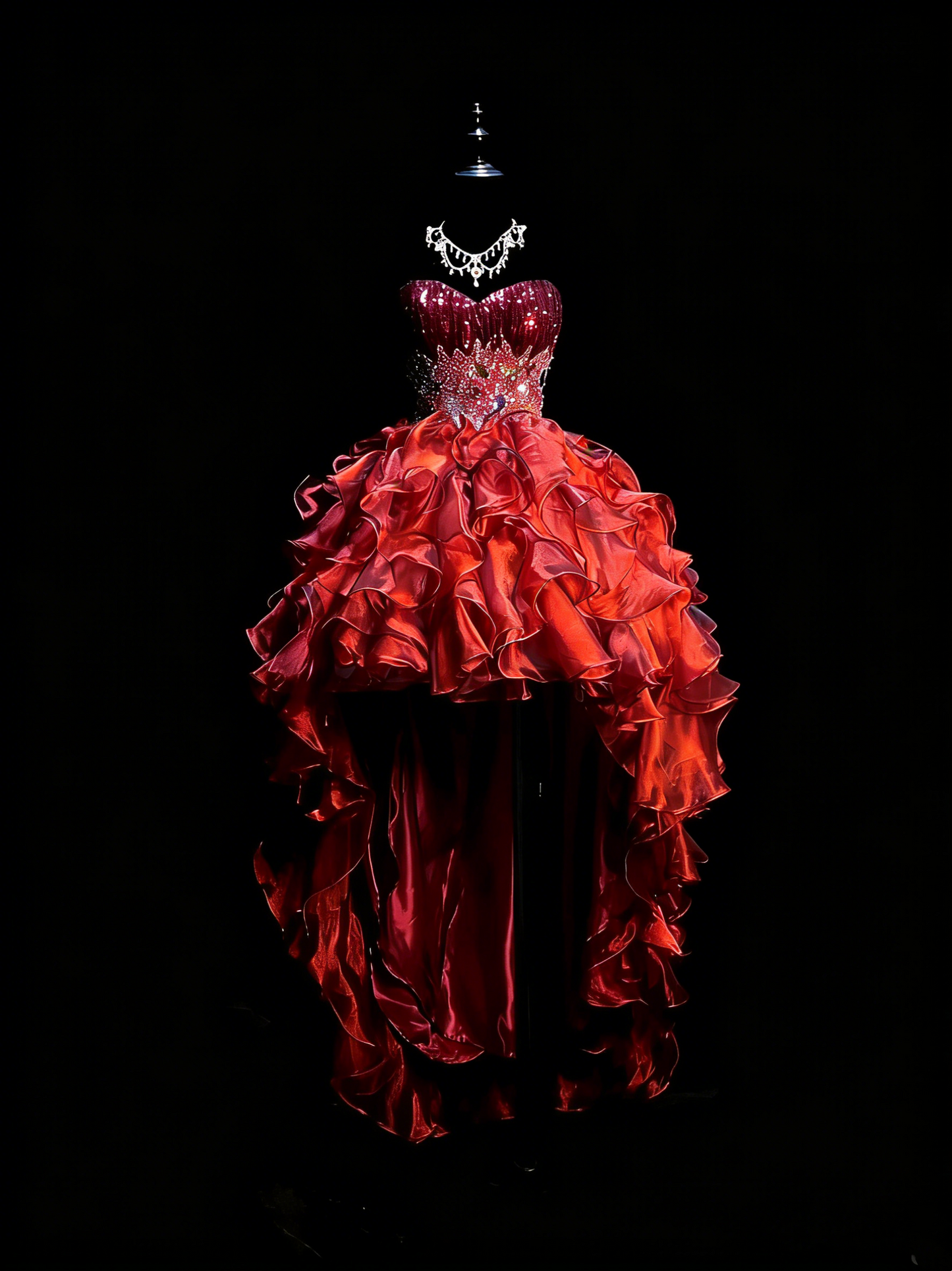Prinzessinnen-Ballkleid, bordeauxrot, mit herzförmigem Rückenausschnitt, Korsettschnürung, gestuften Rüschen, langes Abendkleid, formelles Kleid N990
