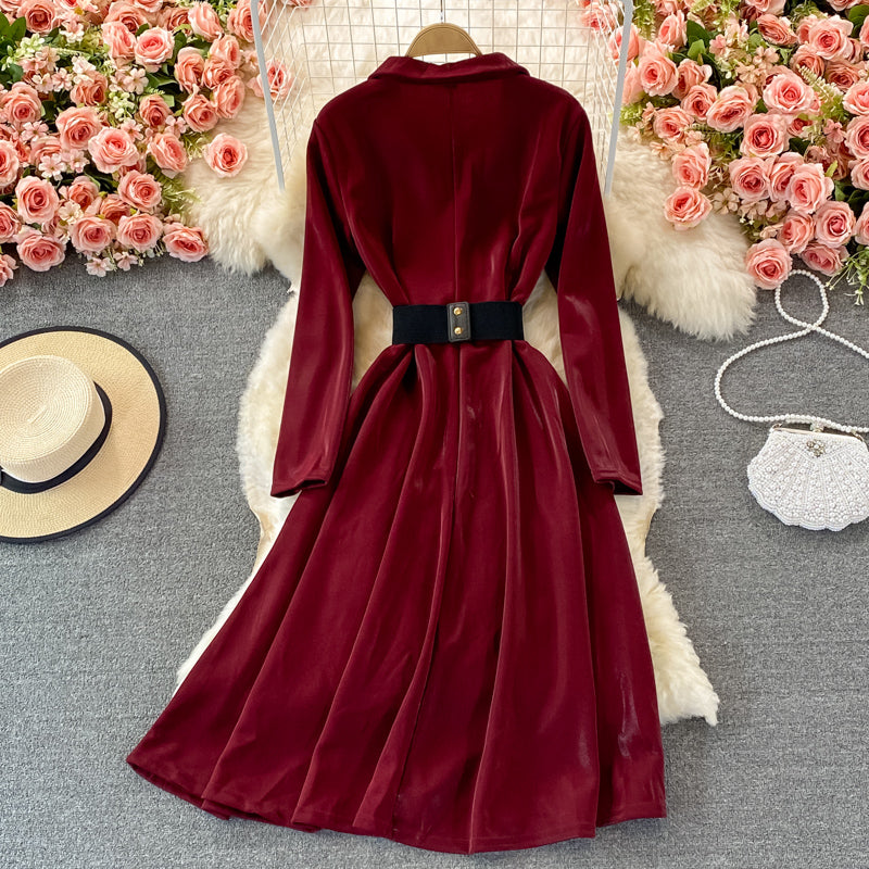 Elegant V Neck Long Sleeve Coat RF0369