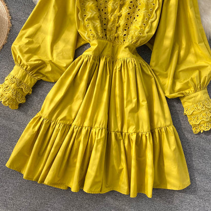 Cute Lace Long Sleeve Dress Fashion Dress RF0364
