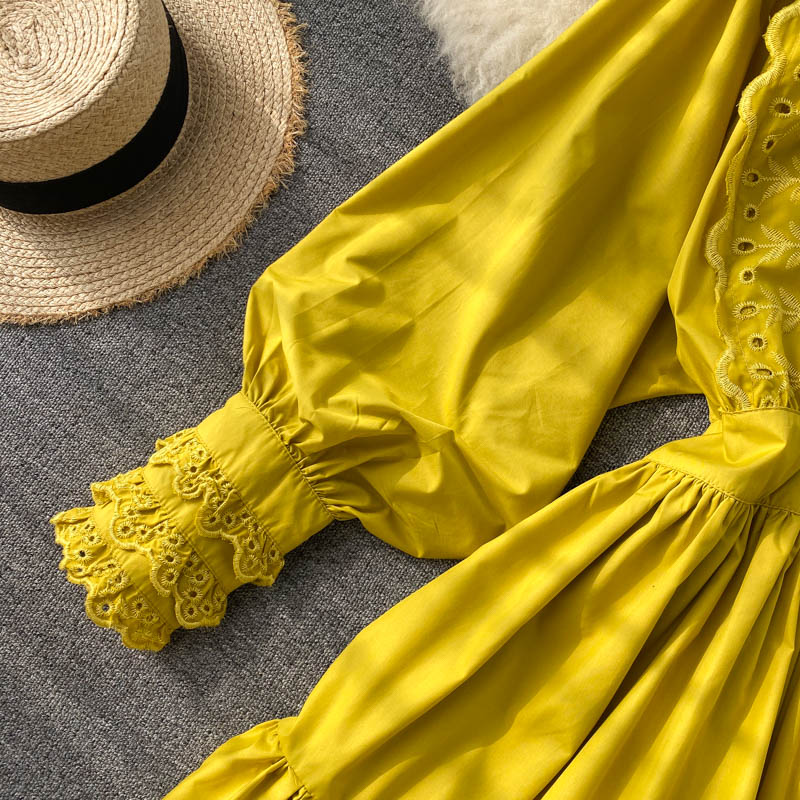Cute Lace Long Sleeve Dress Fashion Dress RF0364