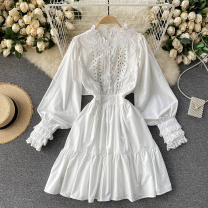 Cute Lace Long Sleeve Dress Fashion Dress RF0364