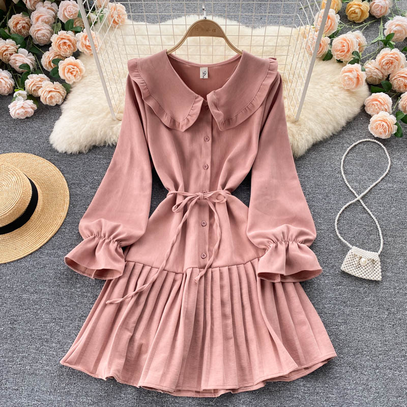 Lovely A Line Long Sleeve Dress Fashion Dress RF0357