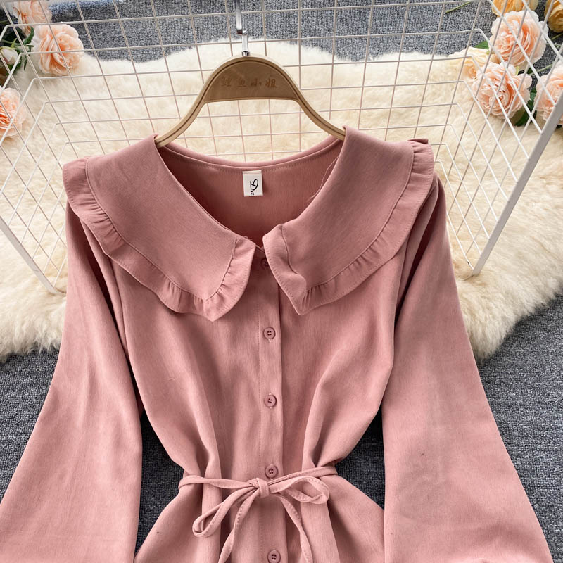 Lovely A Line Long Sleeve Dress Fashion Dress RF0357