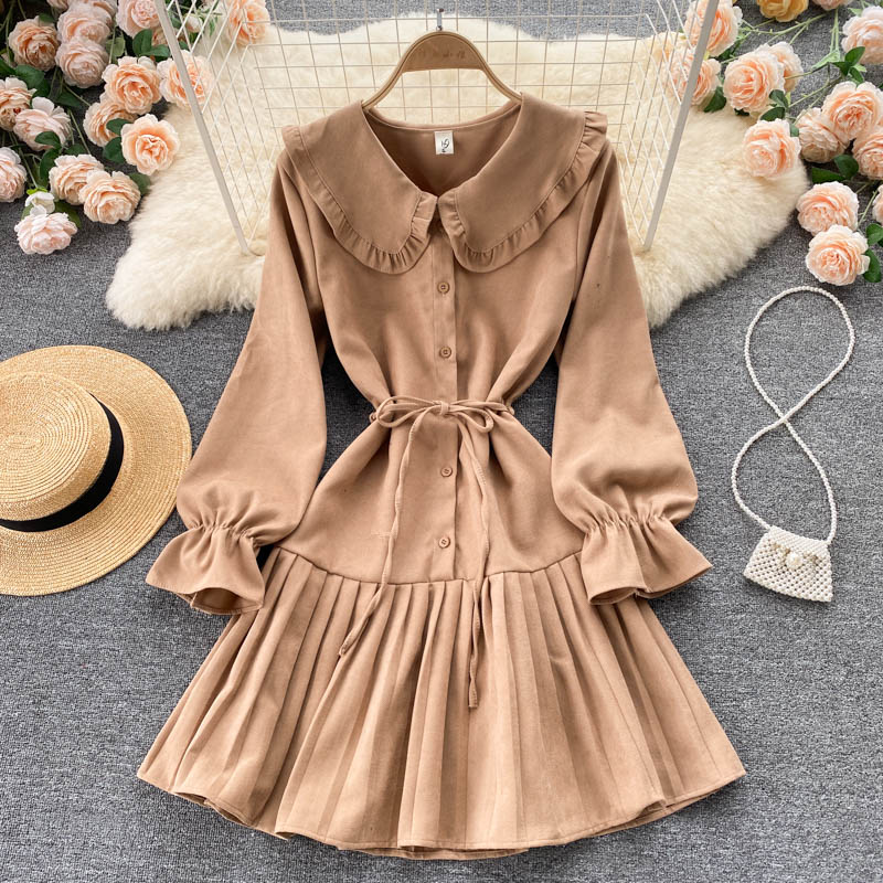 Lovely A Line Long Sleeve Dress Fashion Dress RF0357