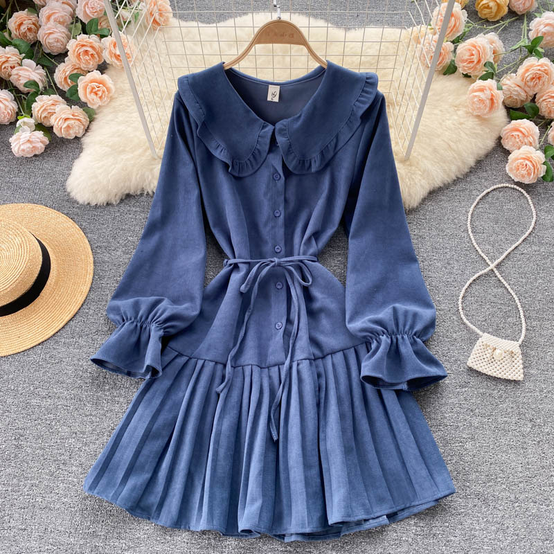 Lovely A Line Long Sleeve Dress Fashion Dress RF0357