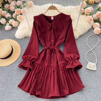 Lovely A Line Long Sleeve Dress Fashion Dress RF0357