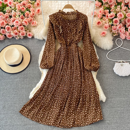 Cute Chiffon Long Sleeve Dress Fashion Dress RF0350