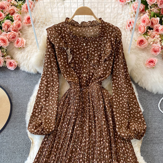 Cute Chiffon Long Sleeve Dress Fashion Dress RF0350