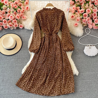 Cute Chiffon Long Sleeve Dress Fashion Dress RF0350