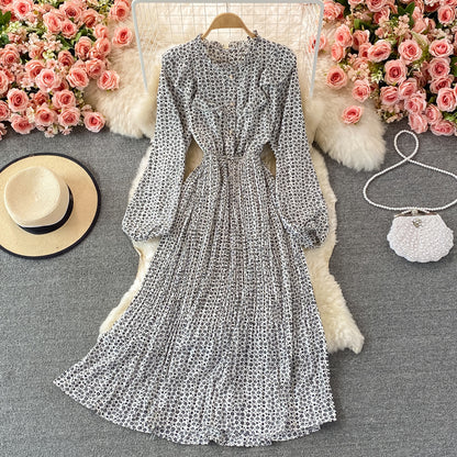 Cute Chiffon Long Sleeve Dress Fashion Dress RF0350