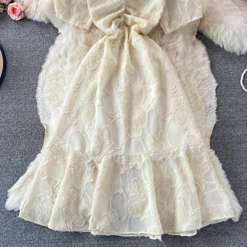 Champagne V Neck Short Dress Fashion Dress RF0348