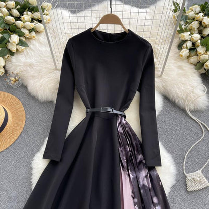 Cute Long Sleeve Dress A Line Fashion Dress RF0334