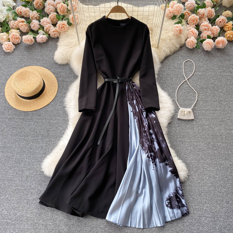 Cute Long Sleeve Dress A Line Fashion Dress RF0334