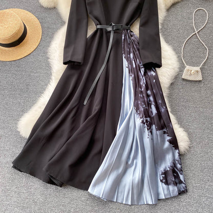 Cute Long Sleeve Dress A Line Fashion Dress RF0334