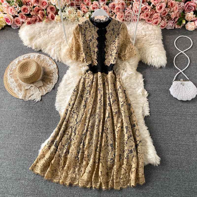 Cute Lace Short Dress A Line Fashion Dress RF0332