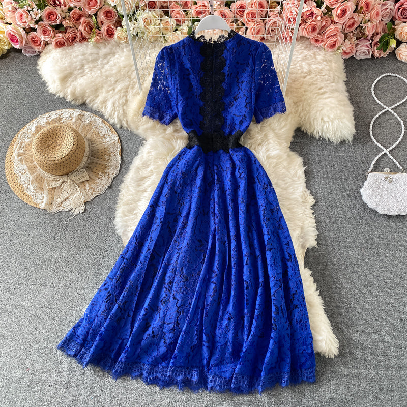 Cute Lace Short Dress A Line Fashion Dress RF0332