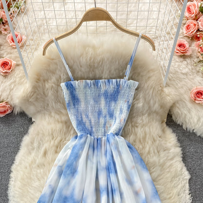 Blue A Line Dress Fashion Dress RF0328