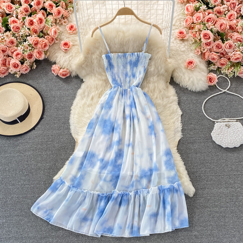 Blue A Line Dress Fashion Dress RF0328
