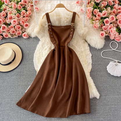 Lovely A Line Corduroy Dress Fashion Dress RF0325