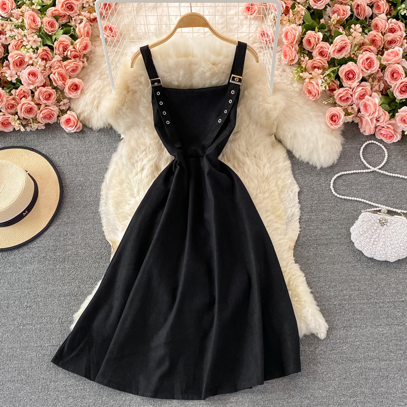 Lovely A Line Corduroy Dress Fashion Dress RF0325