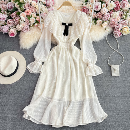 Cute Long Sleeve Lace Dress Fashion Dress RF0324