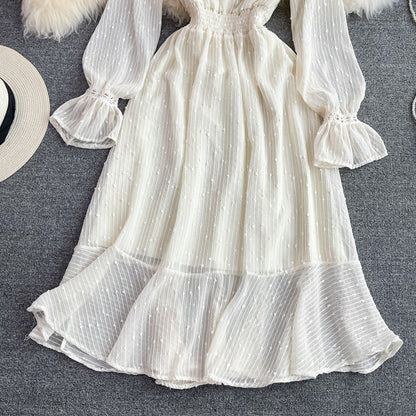 Cute Long Sleeve Lace Dress Fashion Dress RF0324