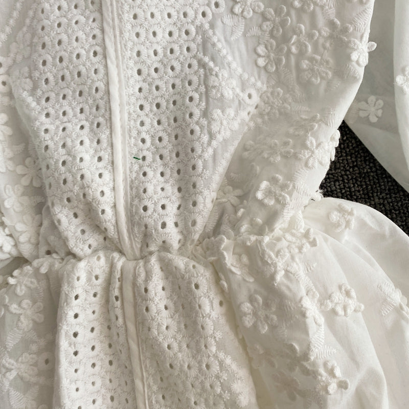 Elegant A Line Lace Dress White Fashion Dress RF0311
