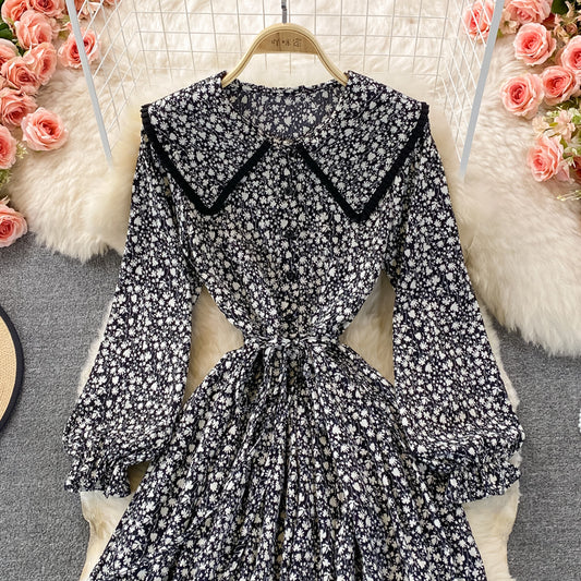 Sweet Long Sleeve Dress A Line Fashion Dress RF0301