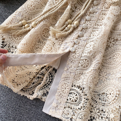Elegant Lace Long Sleeve Dress A Line Party Dress RF0286