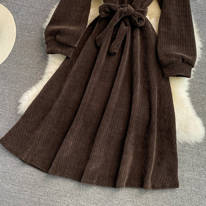Lovely Autumn And Winter Long-sleeved Dress Fashion Girl Dress RF0276