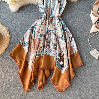 Cute Irregular Off-the-shoulder Short Dress RF0275