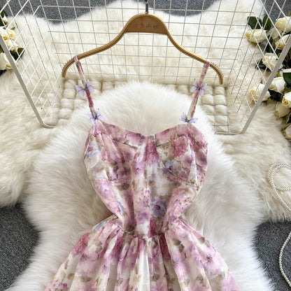 Robe courte à fleurs mignonne et tendance RF0262