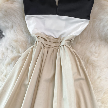 Stylish Halterneck Backless Dress A Line Fashion Dress RF0238