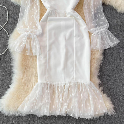 Sexy Long Sleeve Short Dress Fashion Dress RF0229