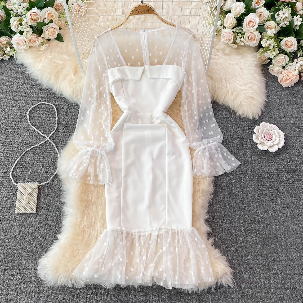 Sexy Long Sleeve Short Dress Fashion Dress RF0229