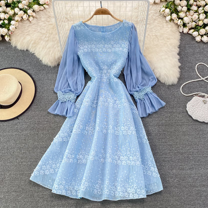 Cute Lace Pearl Dress A Line Fashion Dress RF0223