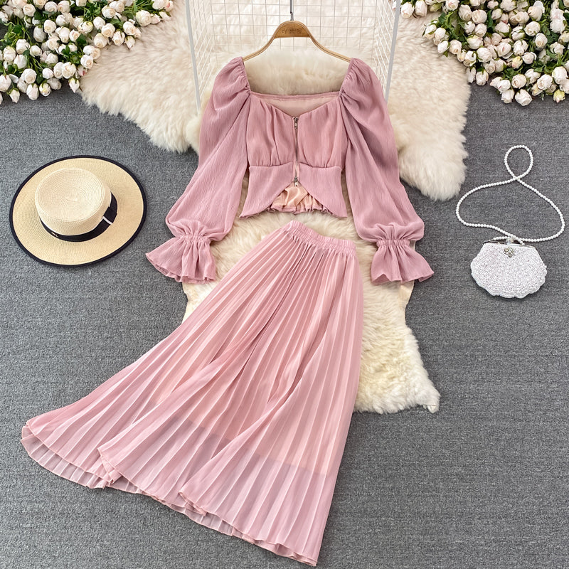 Stylish Two Pieces Dress A Line Fashion Dress RF0218