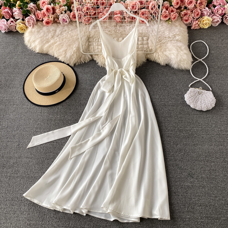 Simple V Neck Short Dress A Line Fashion Dress RF0210
