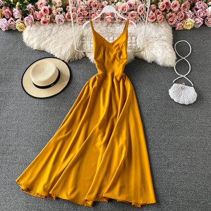 Simple V Neck Short Dress A Line Fashion Dress RF0210
