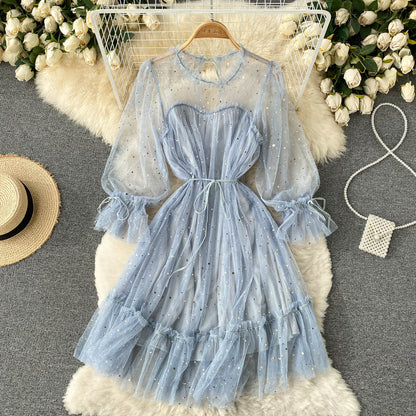 Cute Tulle Long Sleeve Dress Fashion Dress RF0207