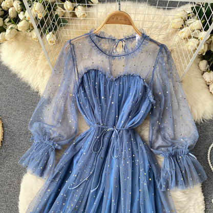 Cute Tulle Long Sleeve Dress Fashion Dress RF0207