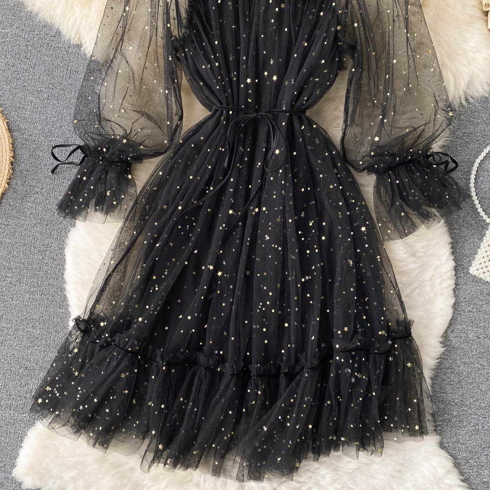 Cute Tulle Long Sleeve Dress Fashion Dress RF0207