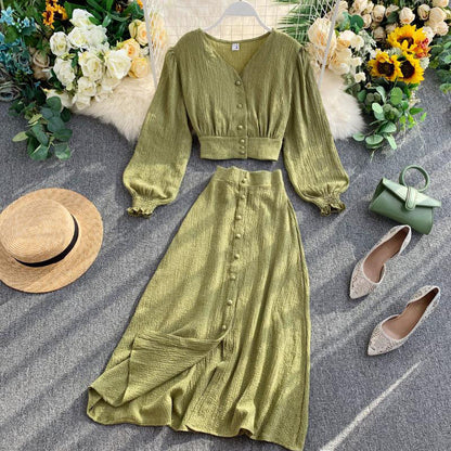 Cute Two Pieces Long Sleeve Dress Fashion Dress RF0202