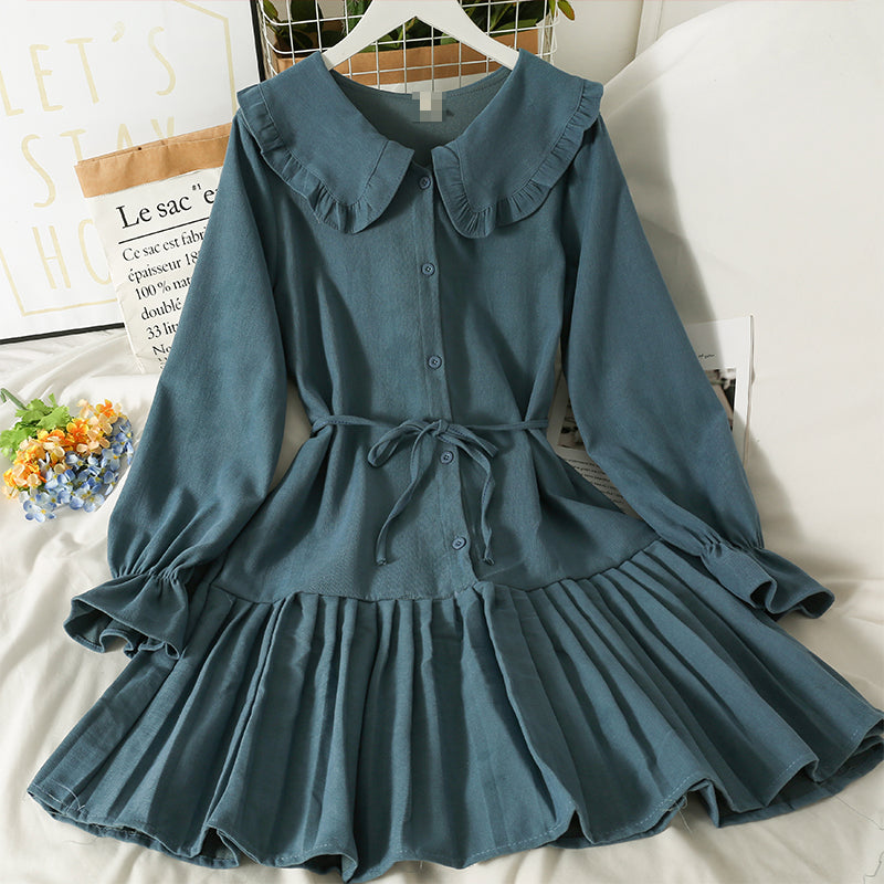 Sweet Long Sleeve A Line Dress Fashion Dress RF0193