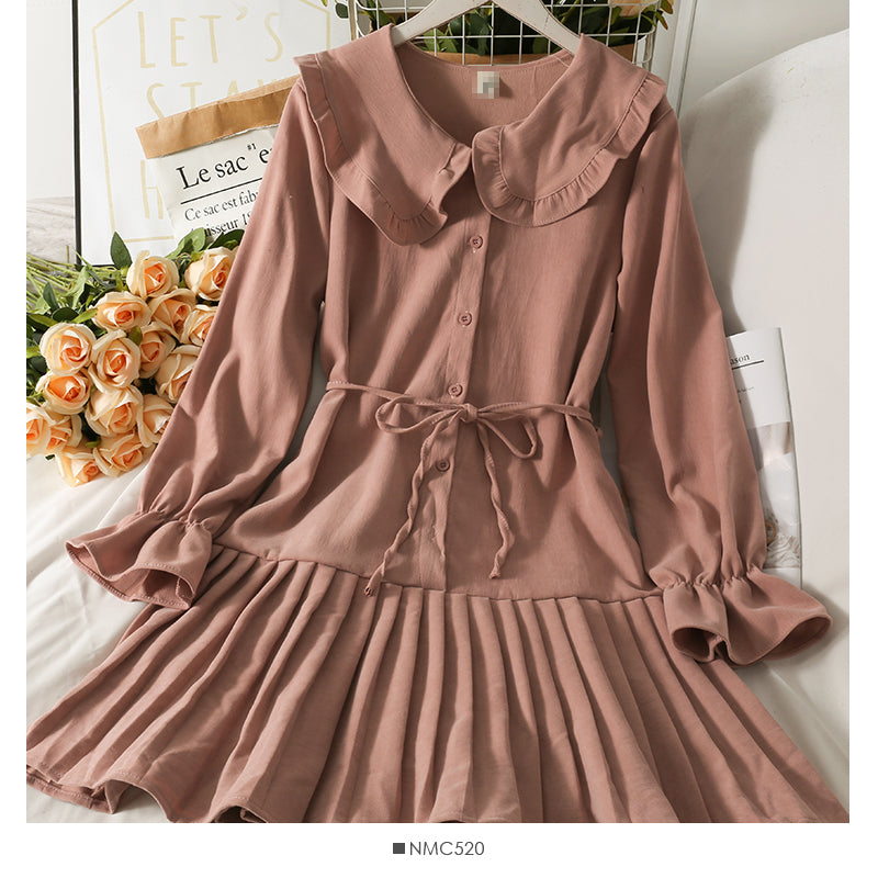 Sweet Long Sleeve A Line Dress Fashion Dress RF0193