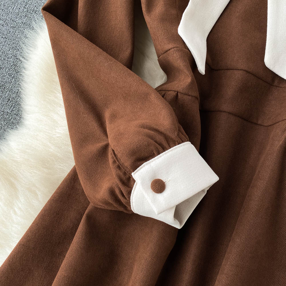 Lovely Bow-knot Long-sleeved Dress RF0192