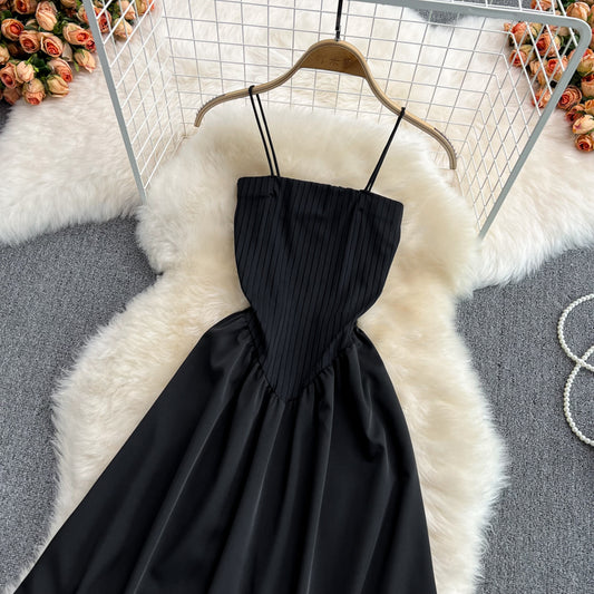 Black A Line Off Shoulder Dress Fashion Dress RF0184