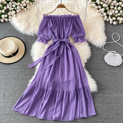 Simple Chiffon Short A Line Dress Fashion Dress RF0183