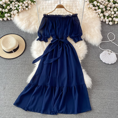 Simple Chiffon Short A Line Dress Fashion Dress RF0183