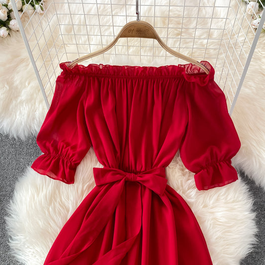 Simple Chiffon Short A Line Dress Fashion Dress RF0183
